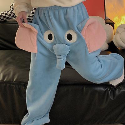 Adults' Animal Nightwear Camouflage Funny Novelty Pants Elephant Animal Onesie Pajamas Kigurumi Pajamas One Piece For Men and Women Carnival Cartoon