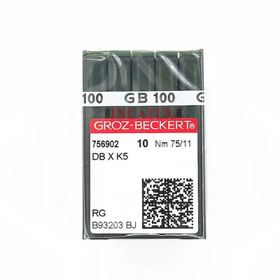 100 Pcs Genuine Groz Beckert Embroidery Needle RG DBXK5 Nm 65/9 70/10 75/11 80/12 For Tajima Barudan
