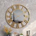 scandinavo moderno vento creativo numeri romani specchio orologio da parete moda camera da letto studio orologio decorativo appeso orologio da parete 40 cm 50 cm