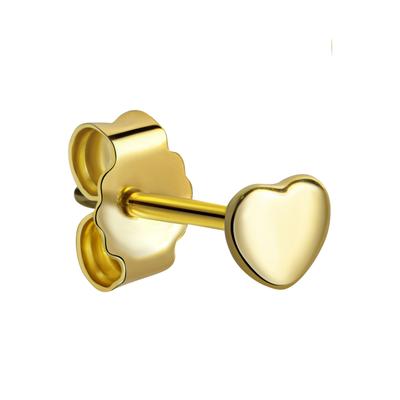 Single-Ohrstecker FIRETTI "Schmuck Geschenk Gold 333 Ohrschmuck einzeln Herz", gold (gelbgoldfarben), Ohrringe, Damen, Gelbgold 333 Image