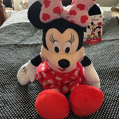 Disney Toys | New!! Cute Minnie Mouse!! Approximately 20” By 17” | Color: Black/Red | Size: Girls And Boys Ages 2+