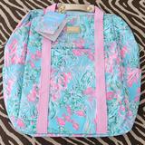 Lilly Pulitzer Accessories | Lilly Pulitzer Convertible Backpack Or Crossbody Cooler | Color: Blue/Pink | Size: Os