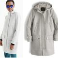 J. Crew Jackets & Coats | J. Crew Gray Wool Lined Duffle Hooded Coat Jacket Women's Size 10 | Color: Gray | Size: 10