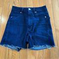 American Eagle Outfitters Shorts | American Eagle Hi-Rise Size 2 Super Stretch Cutoff Denim Jean Shorts. | Color: Blue | Size: 2