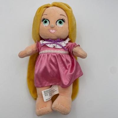 Disney Toys | Disney Parks Babies Rapunzel Tangled Plush Stuffed 12" Doll Baby Princess Toy | Color: Pink/Yellow | Size: Osg