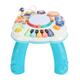 Activity Table, Adjustable and Portable Design Musical Activity Table High Sensitivity and Tactility Colorful Piano Keyboard Table with Sound and Light