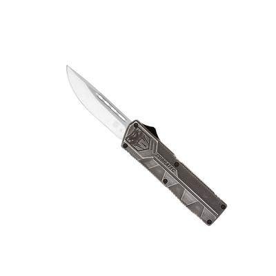 CobraTec Knives Lightweight OTF Folding Knive 3.25in D2 Steel Drop Non-Serrated Stonewash SWCTLWDNS