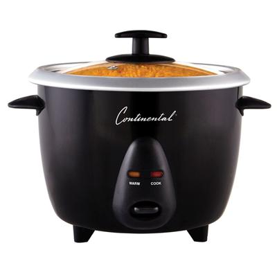 Continental Electric 12-Cup (Cooked) Rice Cooker with Glass Lid