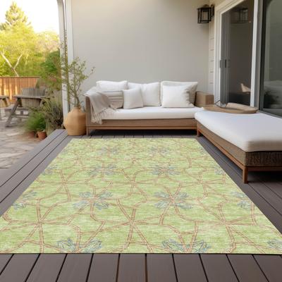 Machine Washable Indoor/ Outdoor Chantille Contempoary Whimsy Rug