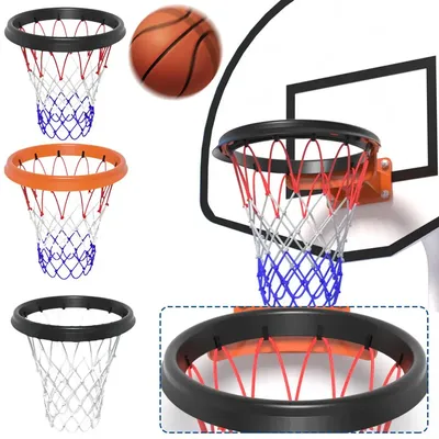 Filet de basket-ball portable en PU cadre professionnel intérieur et extérieur accessoires de