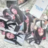 7 pz/set KPOP i-IT Super Real Me Album di debuttion elenco di fotocard personali Moka Minju Iroha