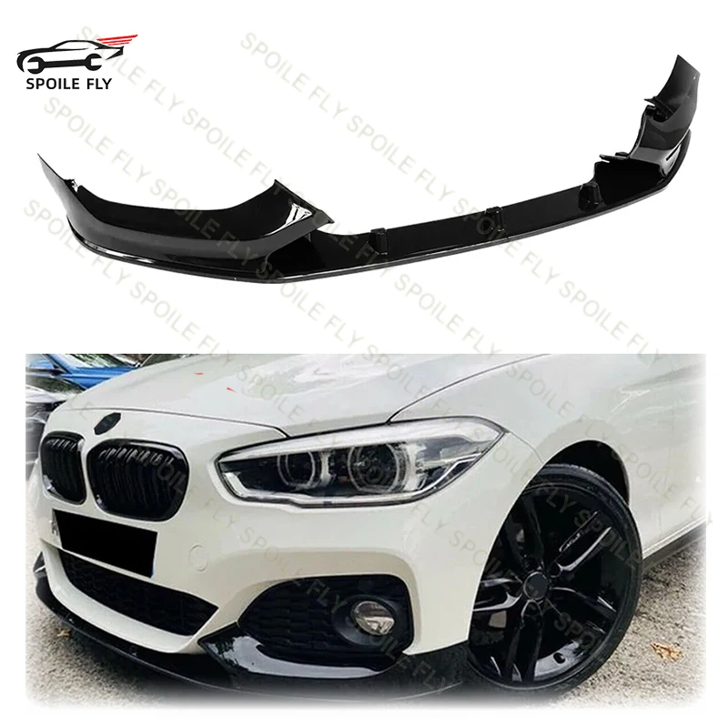 4PCS Per BMW F20 F21 118i 120d 120i M135i M140i LCI M Sport Paraurti Anteriore Lip Spoiler Diffusore Splitter Copertura dal 2015 al 2019
