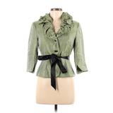 Adrianna Papell Jacket: Green Damask Jackets & Outerwear - Women's Size 6 Petite