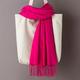 Simple Basic Solid Color Scarf Elegant Soft Tassel Thin Shawl Casual Outdoor Sunscreen Large Scarf