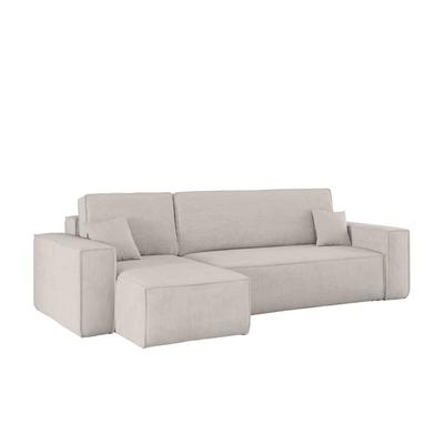 Kaiser - Ecksofa mit schlaffunktion und bettkasten, Eckcouch best stoff Poso Dicker Cord viele Image