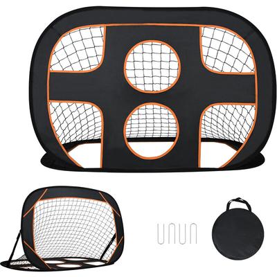 Aufun - Fußballtor für Kinder 2 in 1 Pop-Up Fußball Tor inkl. Tragetasche & Bodennägel, für Außen Image