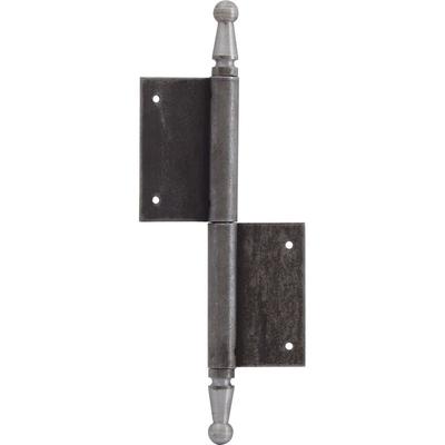 Türband mit Zierkopf - Aufschraubband klassisch, mit Zierkopf, rechts, 120x180mm, Stahl blank Image