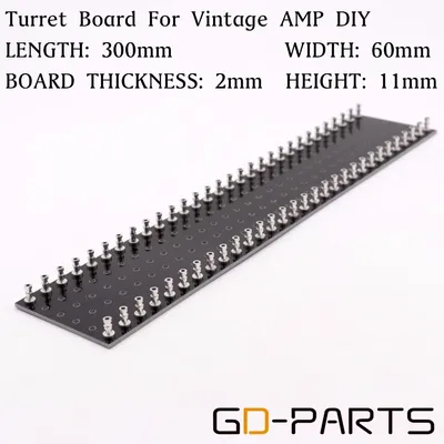 GD-PARTS 1PC 60 posts Black TAG BOARD Tag Strip Turret Board Hifi Vintage Tube Audio Guitar AMP DIY
