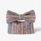 Damen Handtasche Clutch Handgelenk-Tasche Stroh Festtage Strand Reise Schleife Multi-Carry Webfaser Schwarz Khaki Regenbogen