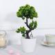 Realistic Artificial Ginkgo Leaf Green Plant Potted Plant