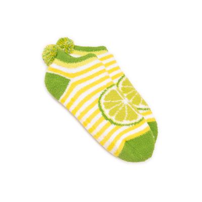 Plus Size Women's Women'S Cozy Footie Cabin Sock by MUK LUKS in Lime Slice (Size ONESZ)