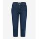 5-Pocket-Jeans BRAX "Style SHAKIRA C" Gr. 44K (22), Kurzgrößen, blau (dunkelblau) Damen Jeans 5-Pocket-Jeans