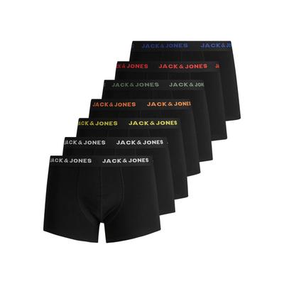 Trunk JACK & JONES JUNIOR "JACBASIC TRUNKS 7 PACK NOOS JNR", Baby, Gr. 140, schwarz, Jersey, Obermaterial: 95% Baumwolle, 5% Elasthan, unifarben, eng, Unterhosen Image