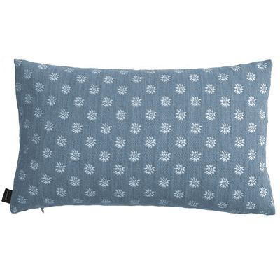 Dekokissen PAD "EDEL", blau, B:50cm L:30cm, Obermaterial: 64% Baumwolle, 18% Polyacryl, 12% Polyester, 4% Wolle, 2% Viskose, Dekokissen_Sitzkissen_Kissenhüllen, Made in Europe, Kissenhülle ohne Füllung, 1 Stück Image
