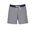 Bermudas TRIGEMA "TRIGEMA Shorts mit hypnotisierendem Design" Gr. 116, Normalgrößen, blau (navy) Kinder Hosen Shorts