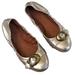 Coach Shoes | Coach Women’s Gold Ballet Flats Euc Size 6 | Color: Gold | Size: 6