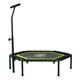 Trampoline, Professional Gym Workout Trampolines Cardio Trainer Exercise Rebounder with Adjustable Handle Bar, Max Load 280lbs (Color : Green) (Green)