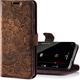 SURAZO Protective Phone Case For Samsung Galaxy S20 FE Case - Genuine Leather RFID Wallet with Card Holder, Magnetic Closure, Stand - Flip Cover Full Body Casing Screen Protector (Floral Brown)