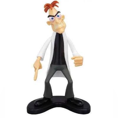 Disney Toys | Jakks Disney Phineas And Ferb Dr. Doofenshmirtz 4” Figure Collectible Rare Htf | Color: Black/White | Size: 4”
