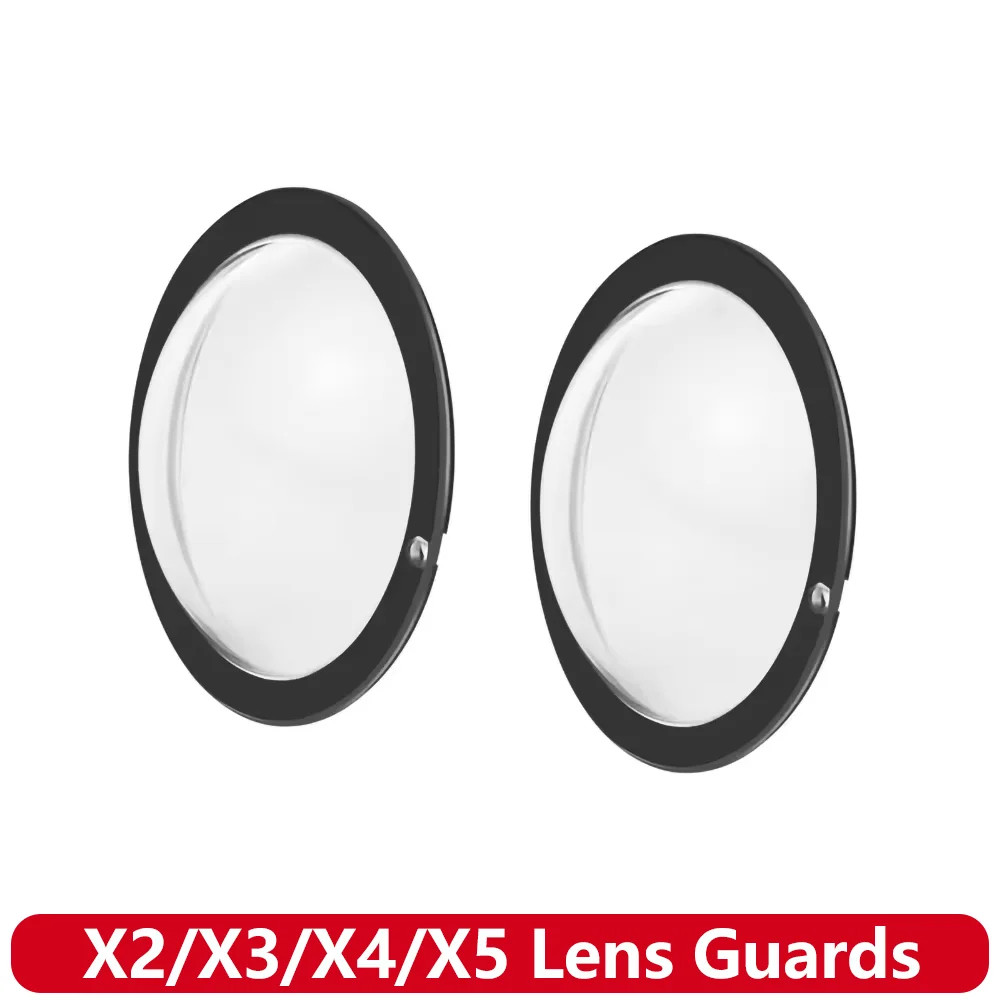 X2/X3/X4/X5 Objektivschutz Klebrige PC-Schutzhülle für Insta360 X5 X4 X3 One X2 Wasserdichtes 360-Action-Kamera-Zubehör Image