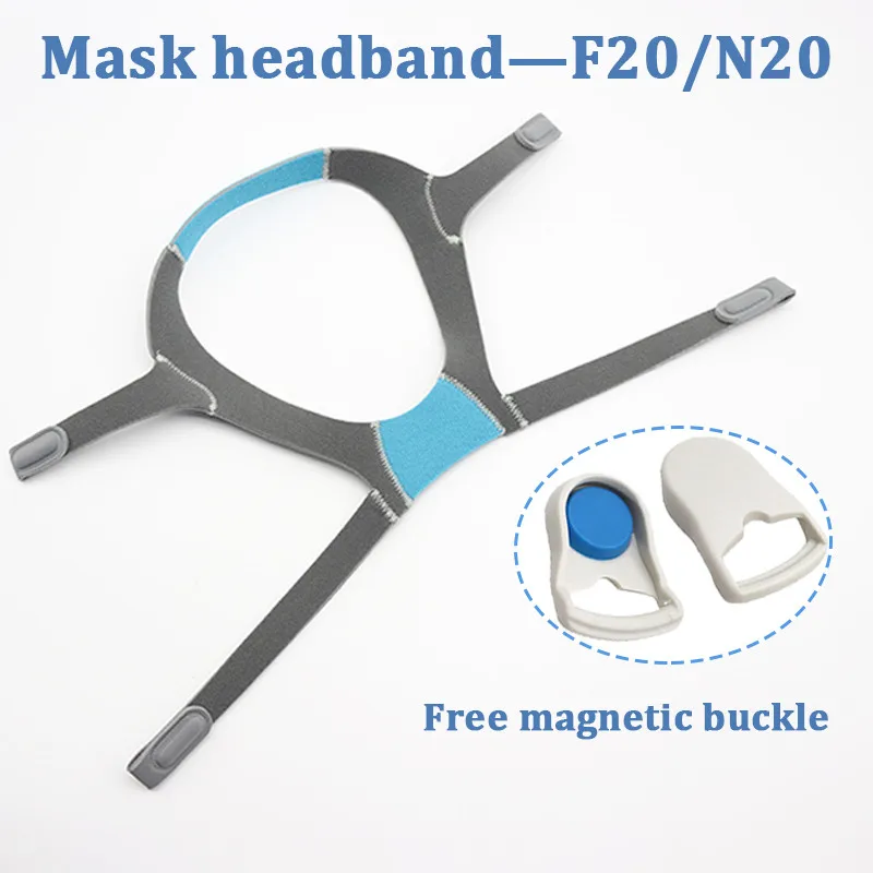 CPAP-Stirnband, verstellbar, Ersatz-Kopfbandventilator, AirFitF20/N20, Maske, Stirnband, Ventilator, Zubehör mit Clip Image
