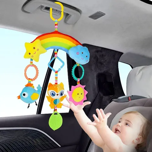 Babybett Spielzeug hängen Rassel für Kinderwagen Autos itz weiche Plüsch Stofftiere Spielzeug