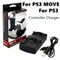 USB Dual Ladestation für Sony PS3 / PS PS3 Move Controller Joystick-Ladestation Gampad Move