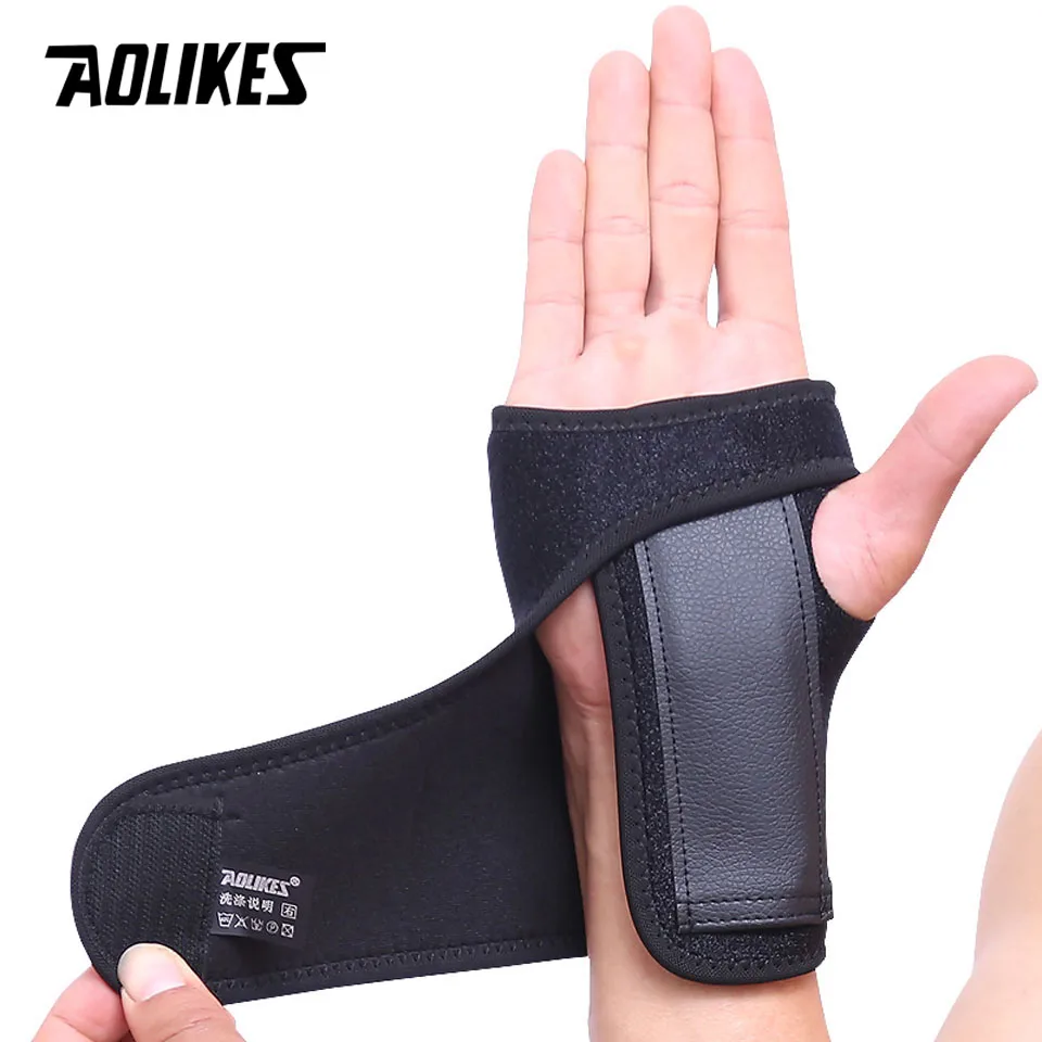 AOLIKES 1 pièces haltérophilie gymnastique entraînement sport bracelets poignet sangles de soutien enveloppes main canal carpien blessure attelle