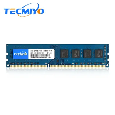 TECMIbalance 8 Go DDR3L 1600MHz UDIMM Mémoire de bureau RAM DDR3L 8 Go 1600MHz DIMM 1.35V