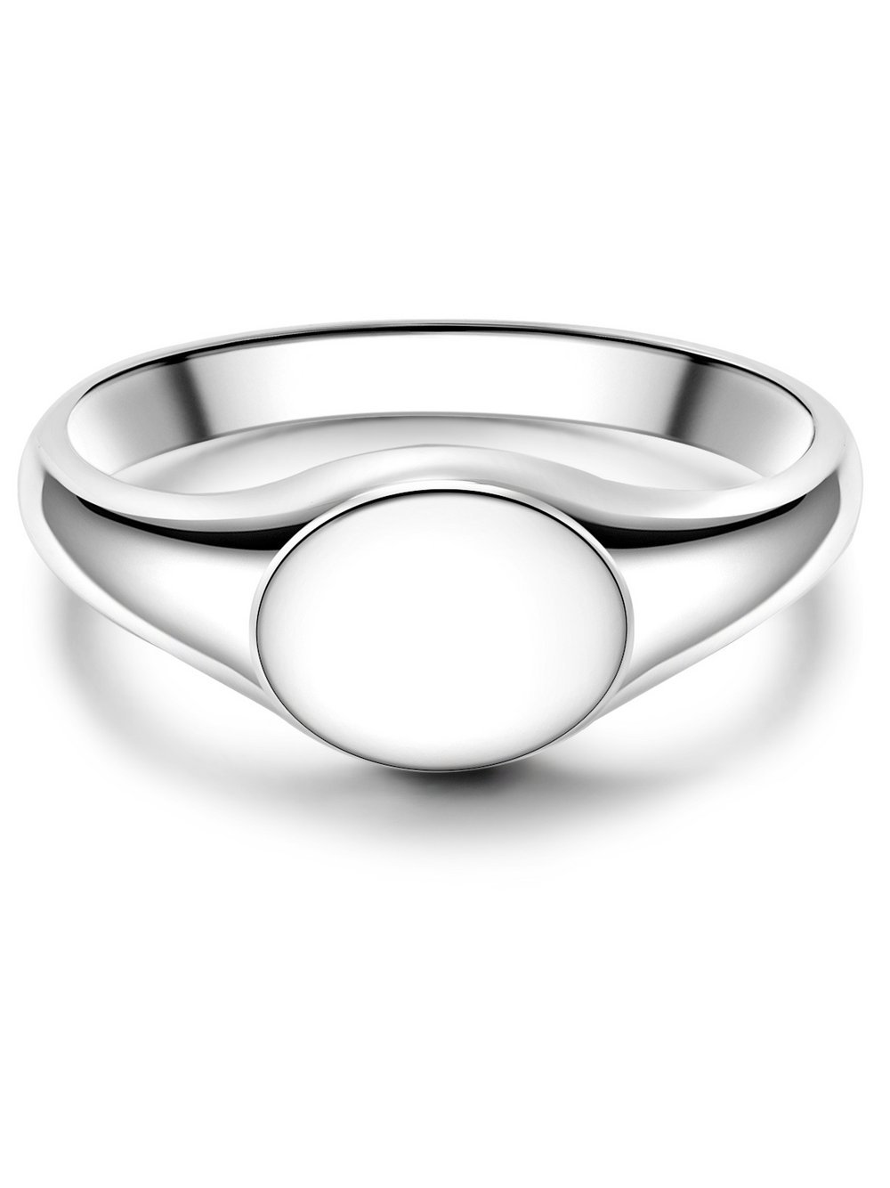 Männerglanz Ring Herren silber, 54 Image