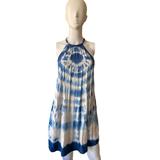 American Eagle Outfitters Dresses | American Eagle Tie Dyed Halter Summer Dress Sz Xs | Color: Blue/White | Size: Xs
