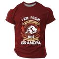 Homme Lettre Main Geste T-shirt T-shirt Impression 3D Col ras du cou Chemise Quotidien Athleisure Festival Rue Cadeaux pour la fête des pères Festival Noir Rouge Bleu Été Printemps Vêtement Tenue S M