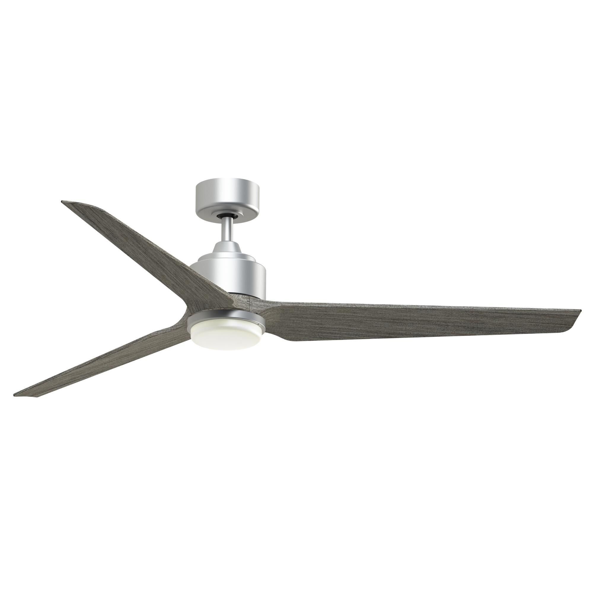 Fanimation Triaire Custom 64 Inch Ceiling Fan with Light Kit - FPD8515SLW-64WEW-LK