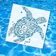 1pc Tortoise Stencil, 11.8 Inch Reusable Ocean Theme Template, Decorative Turtle Marine Life Drawing Template For Airbrush Painting On Wall Wood Canvas Furniture Fabric Home Decor Art Supply