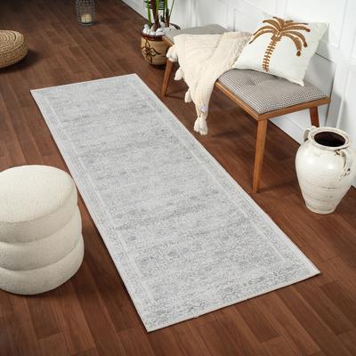 Teppich LIVABLISS "KOTA", beige, B:80cm H:9mm L:220cm, Kunstfaser, Teppiche, Vintage Orientteppich, Kurzflor Boho Wohnzimmerteppich, Läufer Image