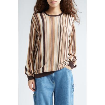 Kira Stripe Merino Wool Sweater