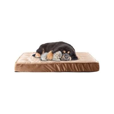 Pet Adobe Egg Crate Memory Foam Covered Dog Bed, Brown, Medium, 37-in