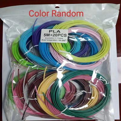 TEMU 10/20 Colors 3d Pen Pla Filament Refills, 1.75mm Premium Printing Filament For 3d Printer And 3d Pen, Each Color 16 Feet Image