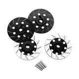 Rushawy 4 Pieces RC Brake Disc 12mm for DIY Modified Parts 1:10 RC Truck Hobby Model black