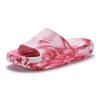 Badepantolette VENICE BEACH, Damen, Gr. 41, rot (pink batik), Obermaterial: 100% Synthetik. Futter: 100% Synthetik. Decksohle: 100% Synthetik. Laufsohle: 100% Synthetik, Batikmuster, casual, Schuhe, Pantolette, Mule, Sandale, offener Schuh,...